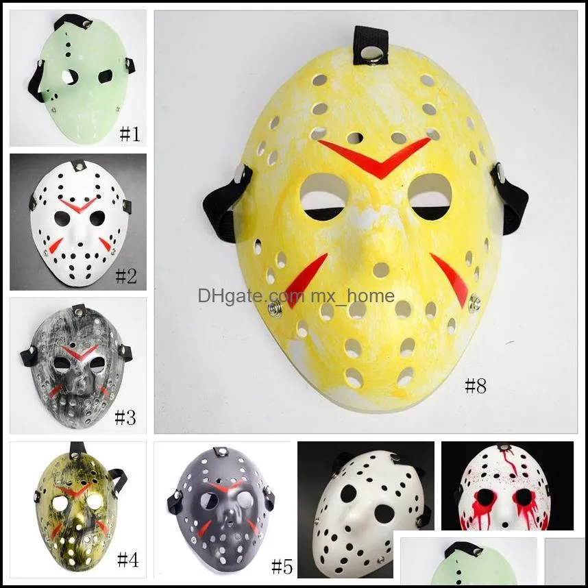 Jason Voorhees Mask Adults Masquerade Skull Masks Paintball Movie Mask Scary Halloween Costume Cosplay Festival Party Masks GGA2457