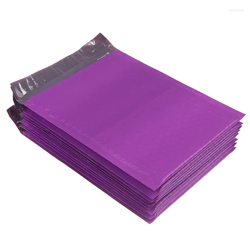 Gift Wrap 10pcs 7x9.8 IN Poly Bubble Mailer Purple Self Seal Padded Envelopes/mailing BagsGift