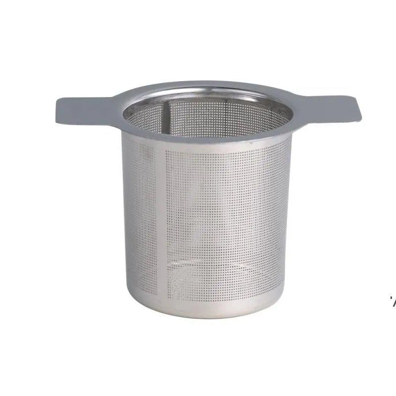 304 Fuite de passoire à thé avec filtre de couverture Filtre de fuite de théière en acier inoxydable Infuseur à café à mailles fines Infuseur à thé réutilisable Teaware ZZE13854