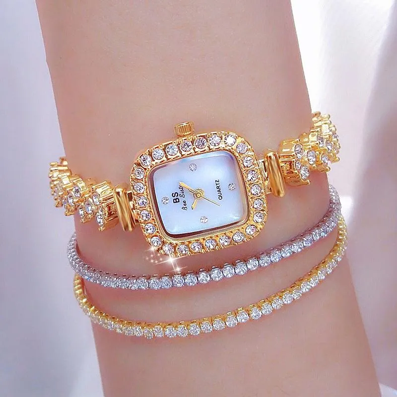 Zegarek luksusowe panie zegarek diamentowy brytyjski japoński ruch kwadratowy wodoodporne modne zegarki dla kobiet feminowristwatches