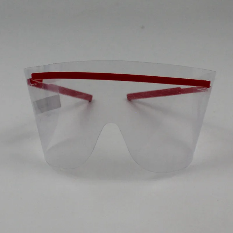 Clear PVC Protective Face Shield Löstagbar Anti dimma dammtät tandläkare Goggles Masker Köksmatsal FY9036