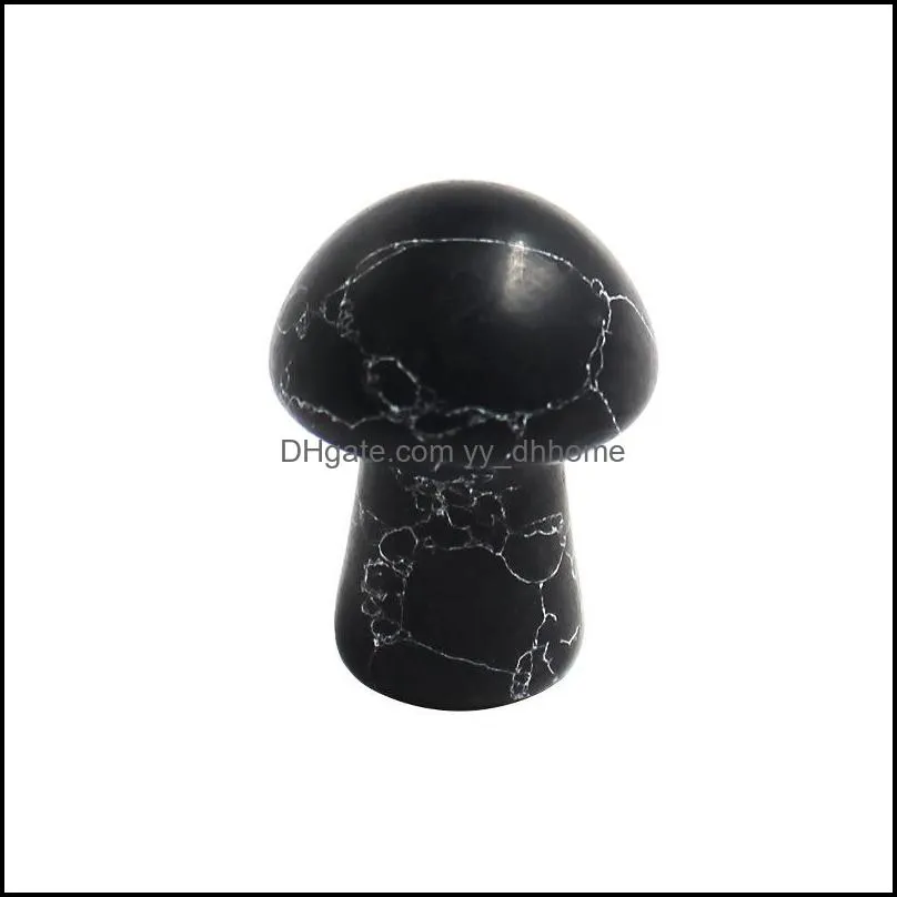 2cm mushroom statue reiki healing chakra natural stone ornament quartz mineral crystal tumbled gemstone home decoration