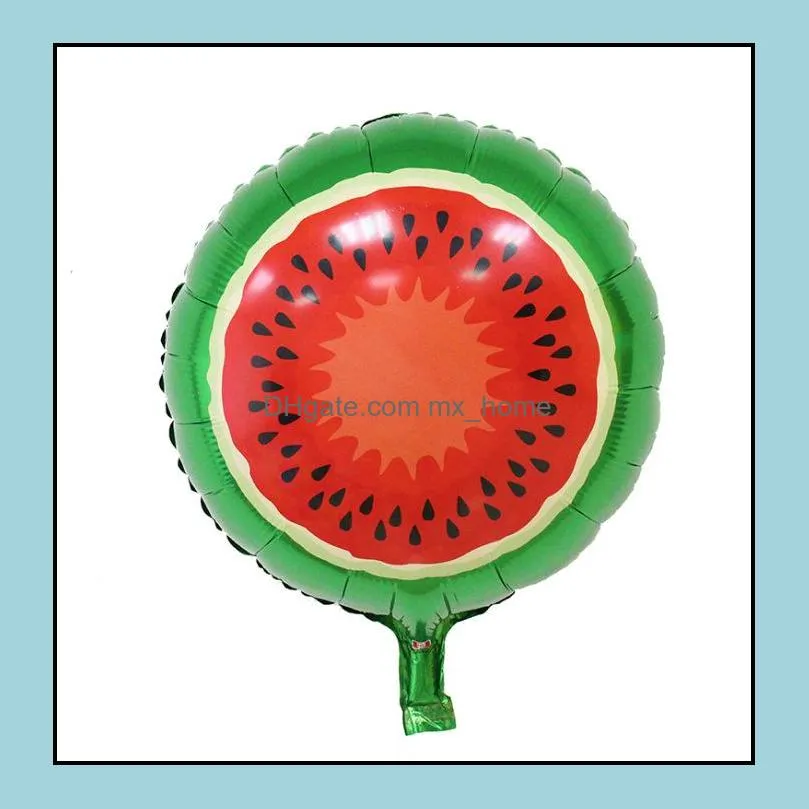 fashion fruit shape foil balloon decoration pineapple watermelon ice cream  balloons birthday party baby showerdecoration