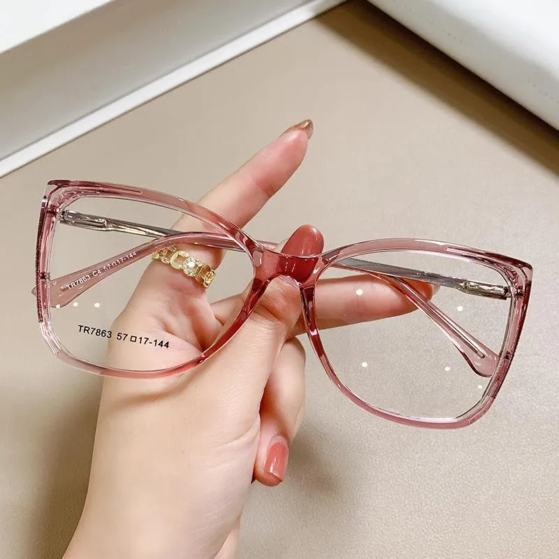 Okulary przeciwsłoneczne vintage ponadgabarytowe szklanki czytania lekko lekkiego retro marka wielka rama damskie okulary okulary przezroczysty gradient żółty kwadratowy szkło