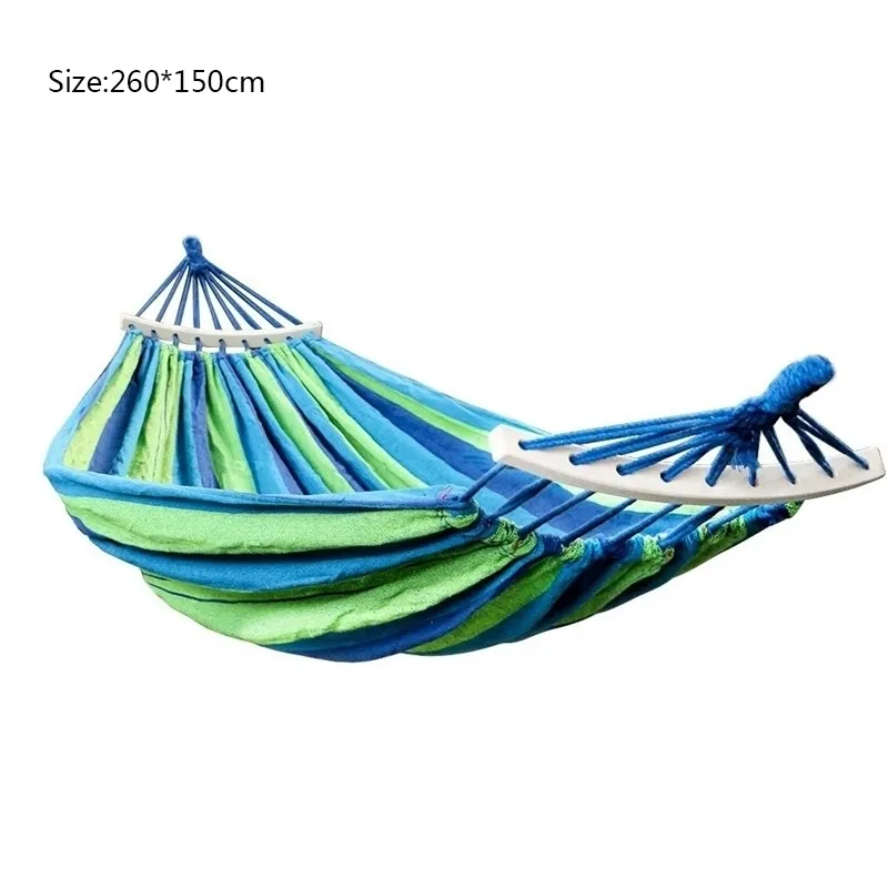 Outdoor Double Canvas Hammock Portable Travel Camping Hanging Chair Swing Tent Y200327