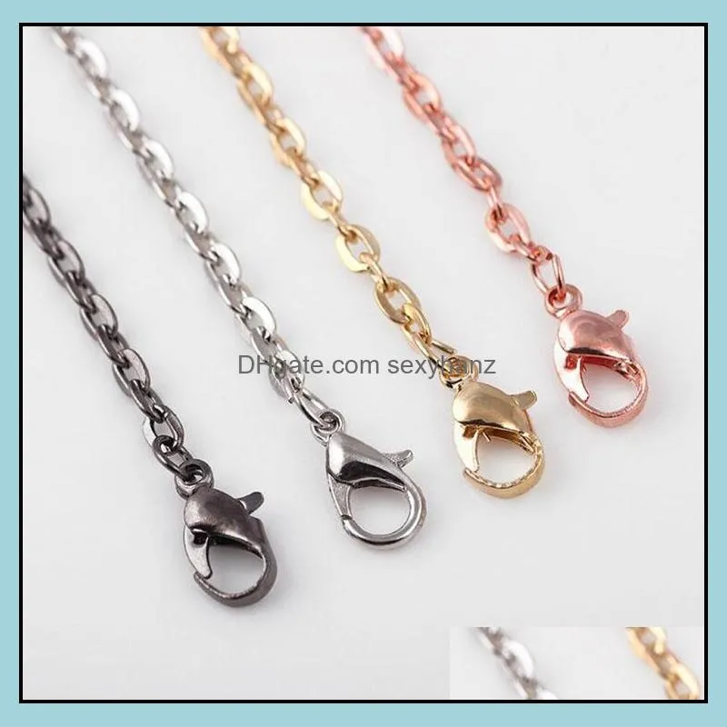 locket chains hot sale diy floating lockets charms pendant fashion silver chain necklaces jewelry wholesale free shipping 0069klf