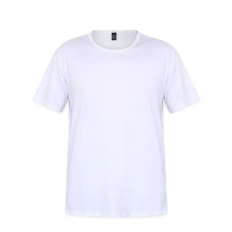 Sublimatie Blanco T-shirt Wit Polyester Shirts Sublimatie Korte Mouw T-shirt voor DIY Crew Neck XL 2XL 3XL