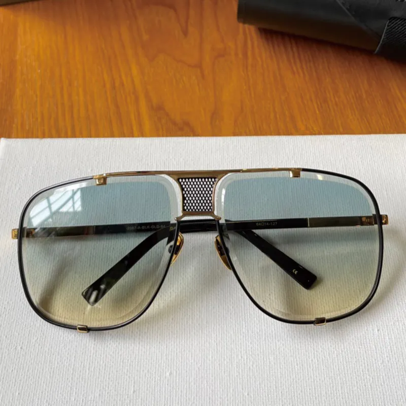 Masowe męskie panie słynny projektant marki M pięć okularów przeciwsłonecznych 2087 Prosta owalna rama na zewnątrz Zdjęcie plaż