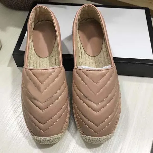 Luxury Designer Espadrilles Women Platform Sock Summer Spring Hardware Loafer Girls Genuine Leather Sick sole Fashion Walking Shoes