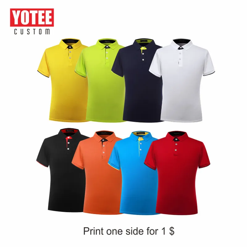 YOTEE été mode polo décontracté groupe d'entreprise personnel personnalisé camisa coton hommes et femmes chemises 220620