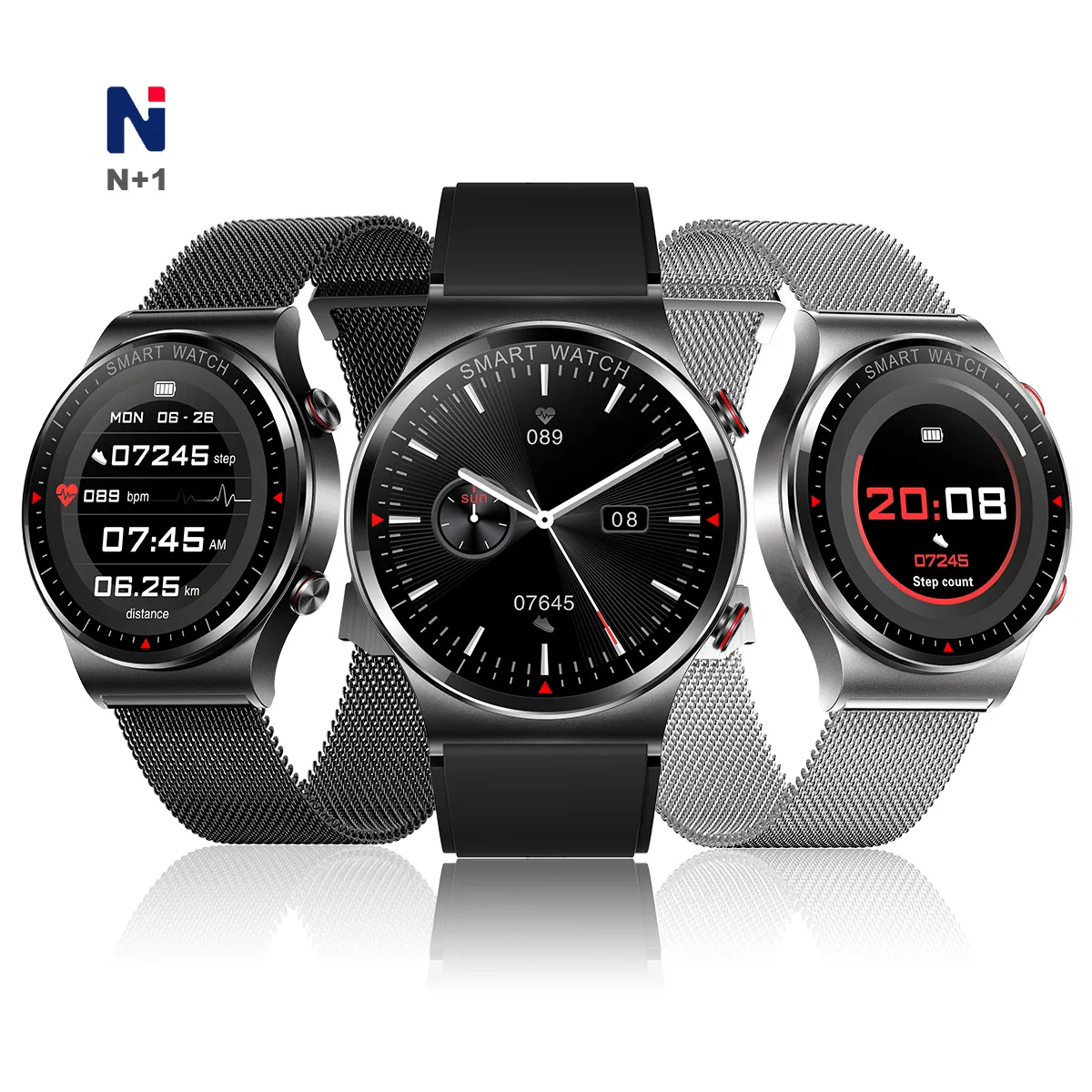 NQR14 Bluetooth Fashion Smart Watch Rastreador de saúde Android Smart Watches Rastreamento de freqüência cardíaca 24 horas Pulseira de pulseira curva IOS BT5.0