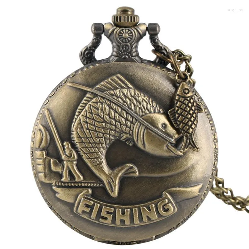 Pocket watch cheap with fishing design