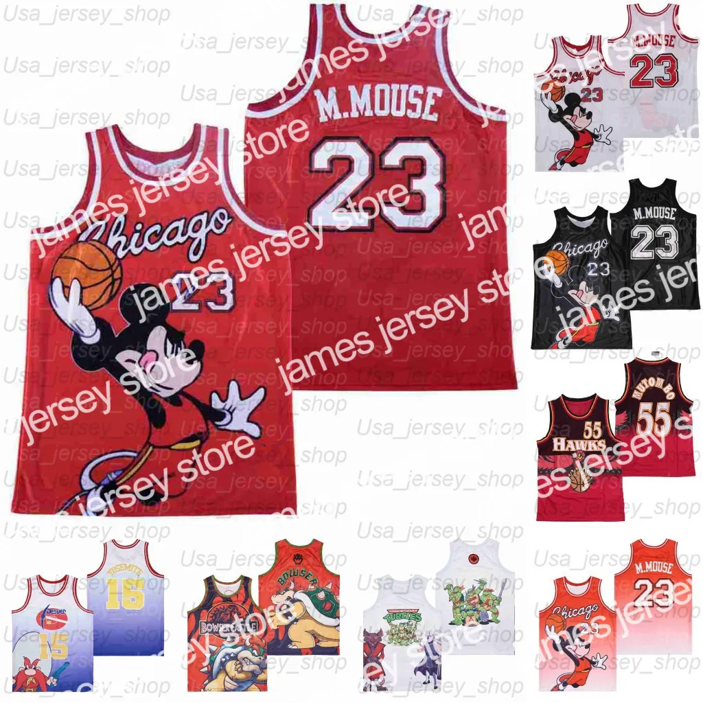 New College Basketball Wears Movie TV basketball Jersey PULP FICTION BA CHEECH AND C