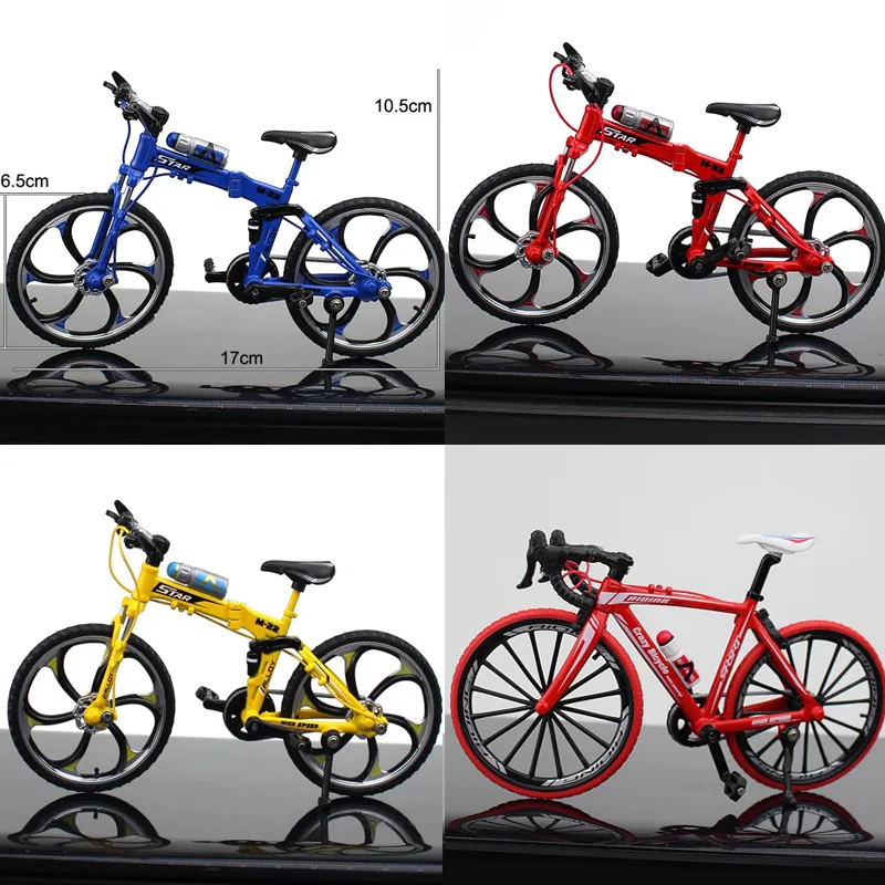 Vélo VTT miniature pour enfants, modèle en métal, échelle 1:10, jouet de  collection