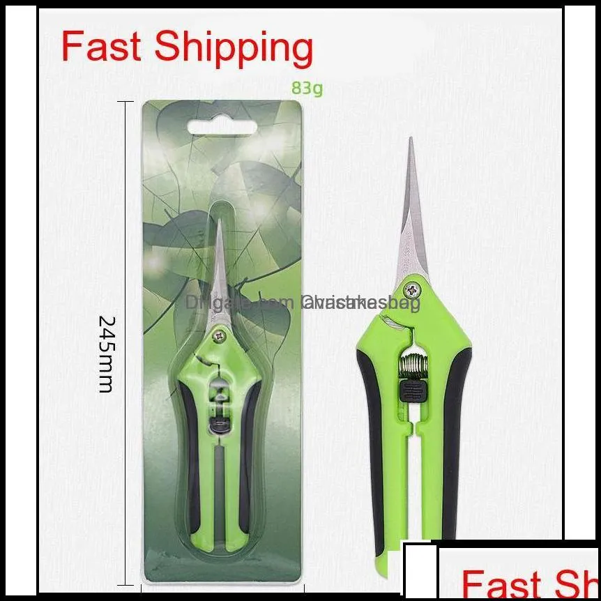 other supplies patio, lawn home & mtifunctional pruning shears stainless steel handle straight head garden shear scissors pruner for