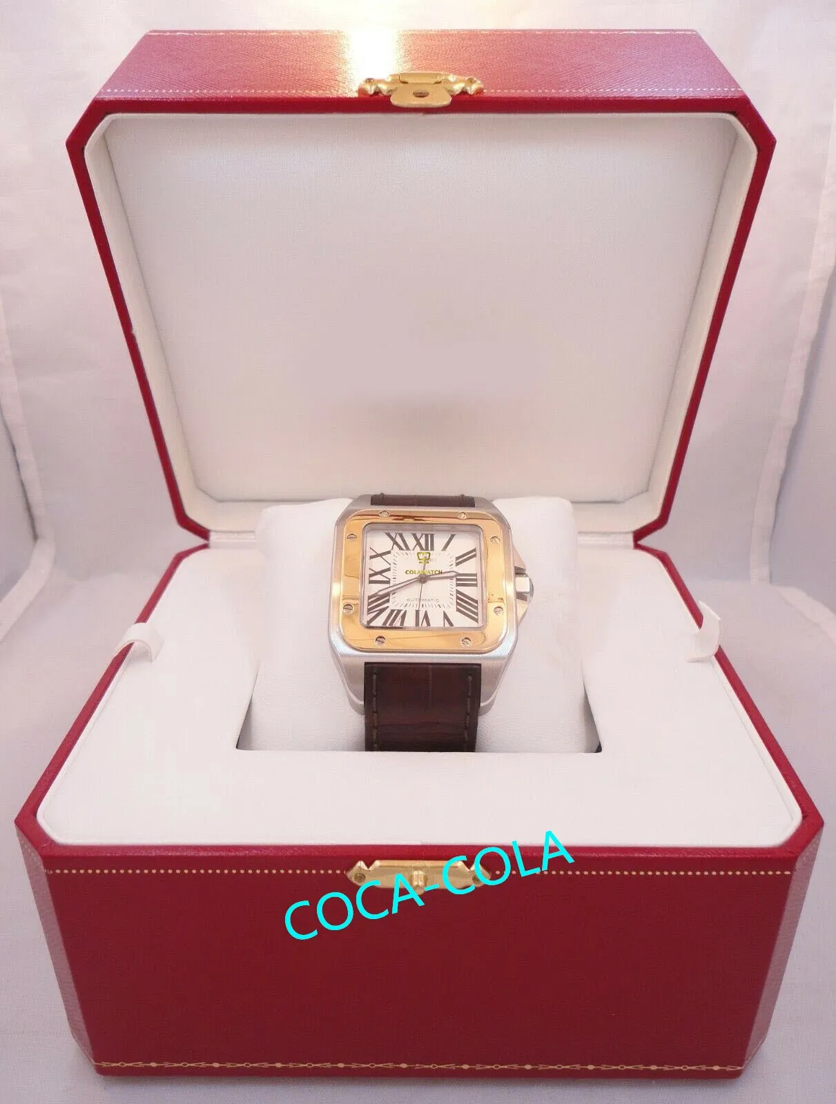 Shop-Empfehlung wasserdichte Uhr Mode Hochwertige 42mm 18K Gelbgold Edelstahluhr W-20072X7 Automatikwerk Herrenarmbanduhren