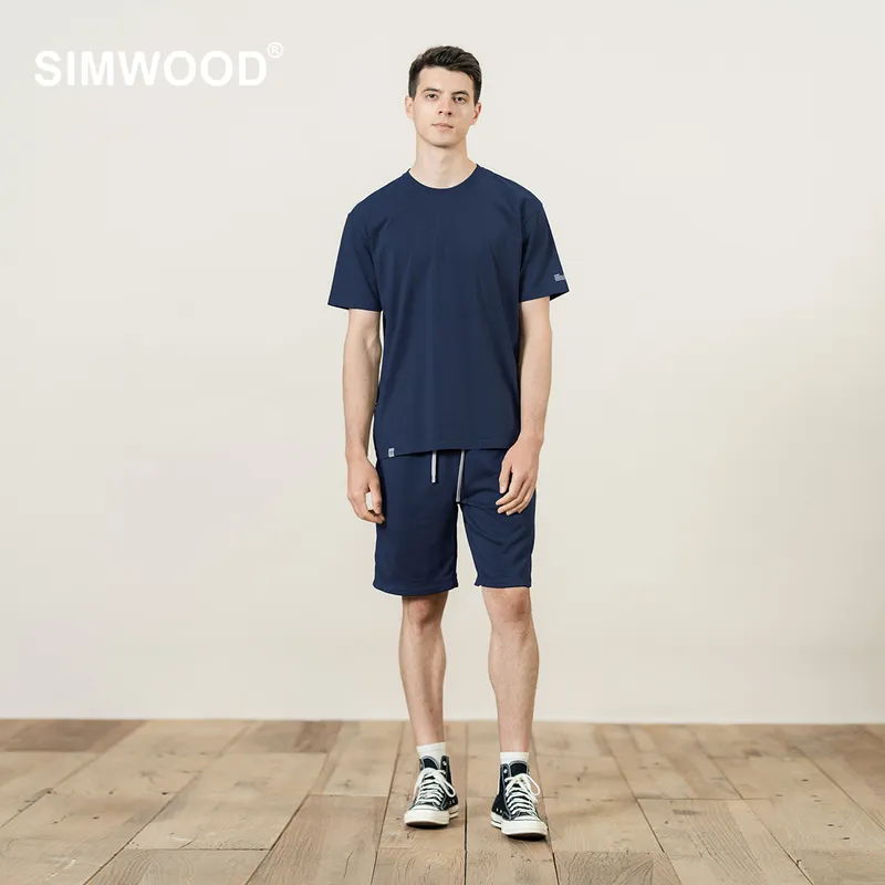 Summer Men Tracksuit 2 -częściowe stroje koszule i szorty z krótkim rękawem