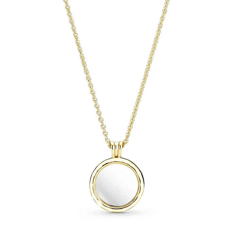جديد 2018 100 ٪ 925 Sterling Silver Gold Locklace Necklace Necklace Netlace Fit Women Original Fashion Jewelry Gift AA220315