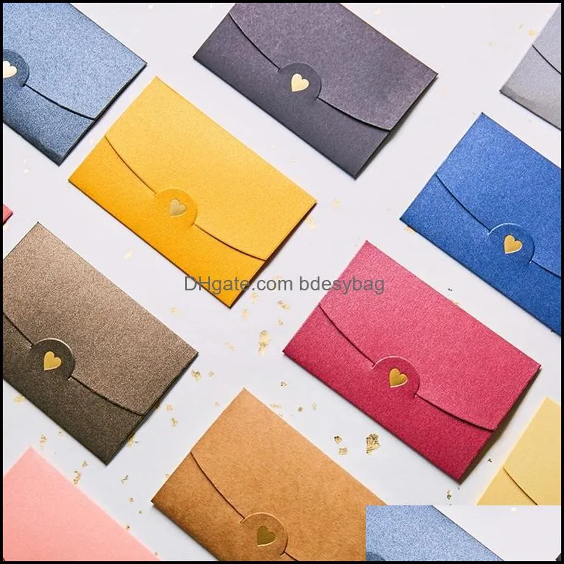 gift wrap retro glitter envelopes 2.8`` x 4`` mini colored cash for baby shower wedding party dropshipgift giftgift