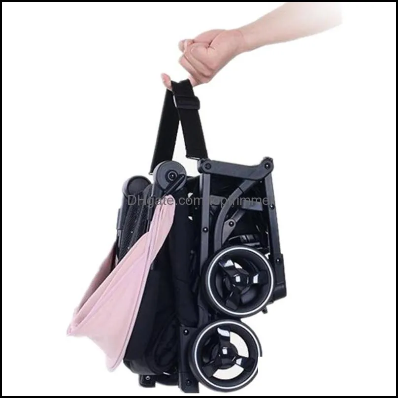 Luxury Pocket 4.9kg Baby Stroller Light Folding Carriage Umbrella Pram Portable On The Airplane Kinderwagen Strollers#