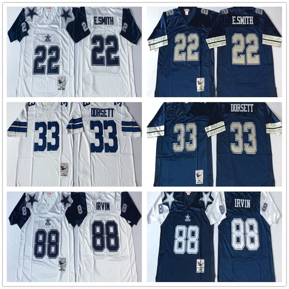 NCAA 75e Vintage Football 54 Maillots Randy White 22 Emmitt Smith 33 Tony Dorsett 88 Michael Irvin