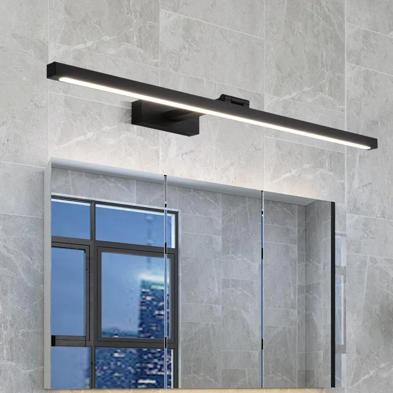 Lampada da parete Specchio da bagno moderno minimalista Luce frontale Alluminio Led Nebbia impermeabile FixtureWall