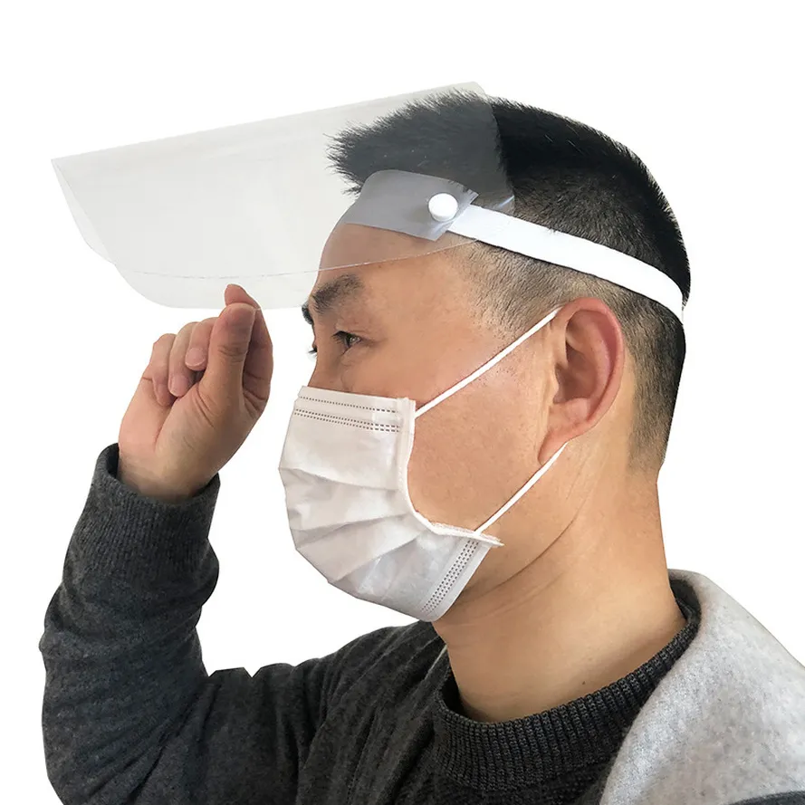 Scudo del viso protettivo Maschera per isolamento completo Maschera PET Transparente Maschera anticannoschiuszione VISURA PROTEZIONE Prevenire gli schizzi di protezione FY8013 SXA30