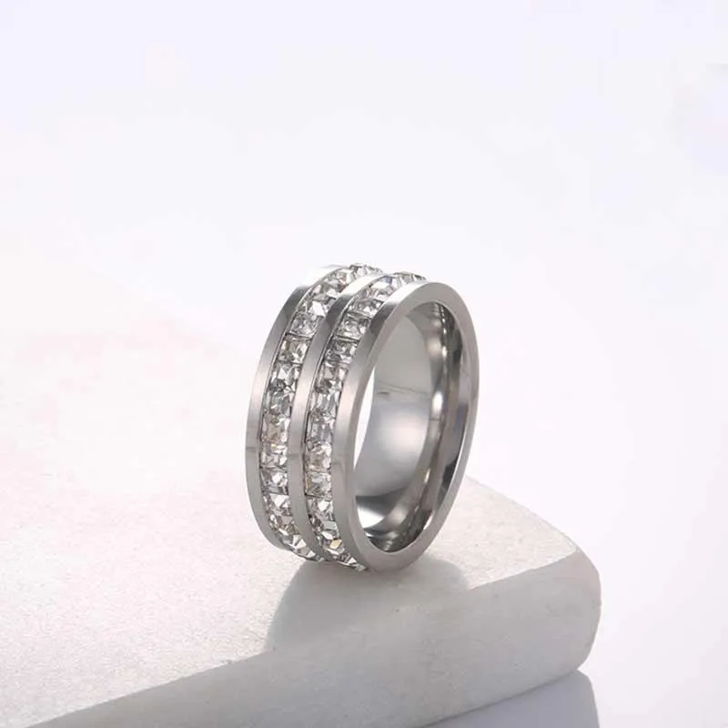 【超特価sale開催】  Gold Rose Stainless Ring Engagement Stause Chrishell Steel 香水(ユニセックス)