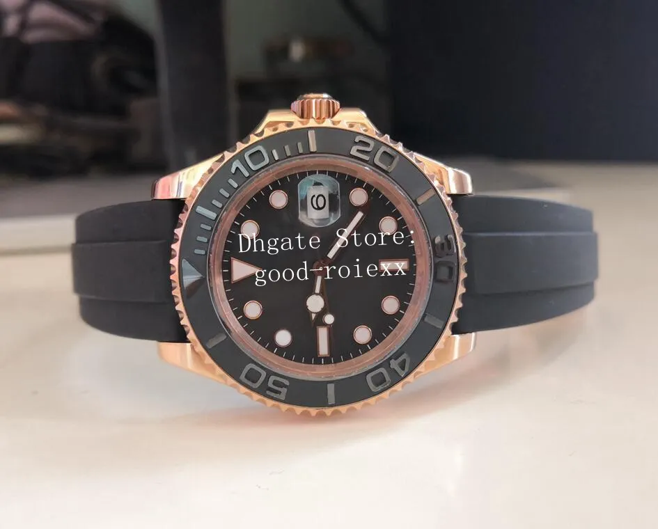 Mens watches rose gold and on sale black