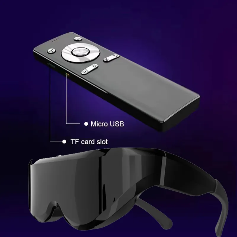 HDMI HEAD MONTED ANDROID VIDEOCLESS SMART GCLASES Поддержите 256 ГБ Smart Controller приложение Moive Smart Wear Eglasses