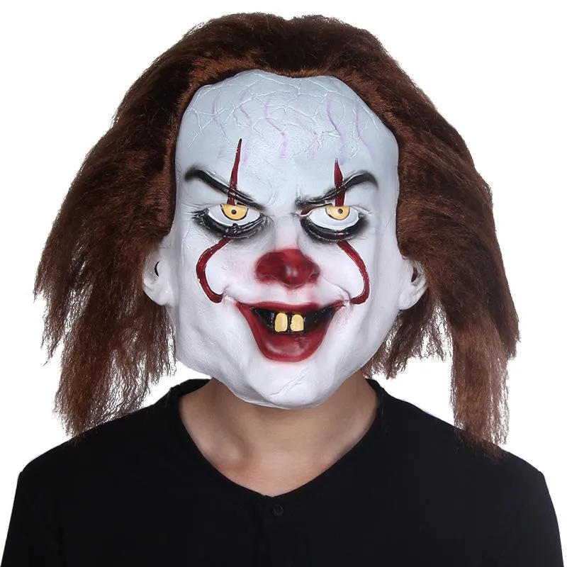 Home Funny Clown face dance Cosplay Mask latex party maskcostumes props Halloween Terror Mask men scary masks