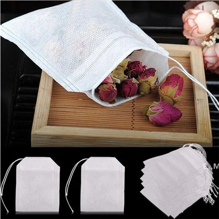 Moda Sıcak Boş Teaba Çayları Çay Poşetleri Dize Heel Mühür Filtre Kağıt Teabag 55x 7 cm Bitki Gevşek Çay GCE13733