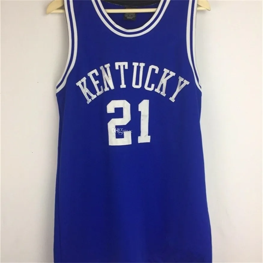 Nikivip # 21 Tayshaun Prince Kentucky Wildcats UK College Retro Retro Classic Basketball Jersey Mens Cousé Nom Custom Nom Nom Jerseys Vendu par Yufan5