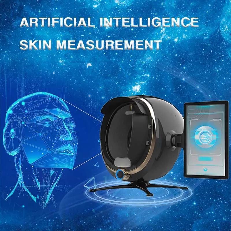 System diagnostyki Nowy 7 na 1 Profesjonalny inteligentny analizator skóry 3D Moji Digital AI Hair and Skin Analysis Machine Analizator twarzy