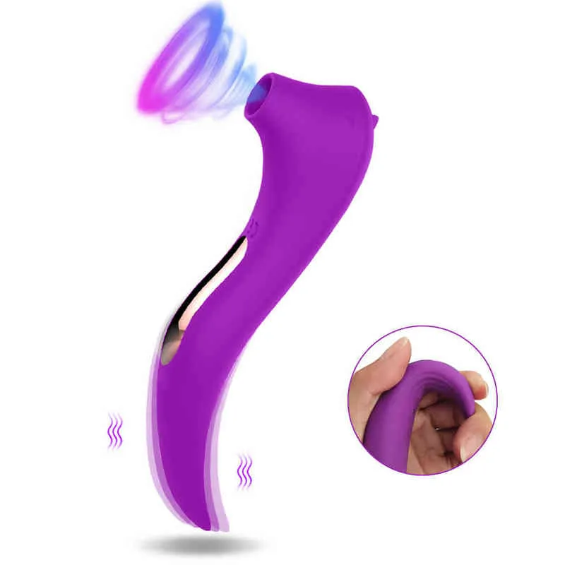 NXY Vibrators Krachtige Zuigen Vibrator Speeltjes Voor Vrouwen Clit Clitoris Sucker Vacuüm Stimulator G-Spot Dildo Vibrerende Speelgoed Volwassenen 220427