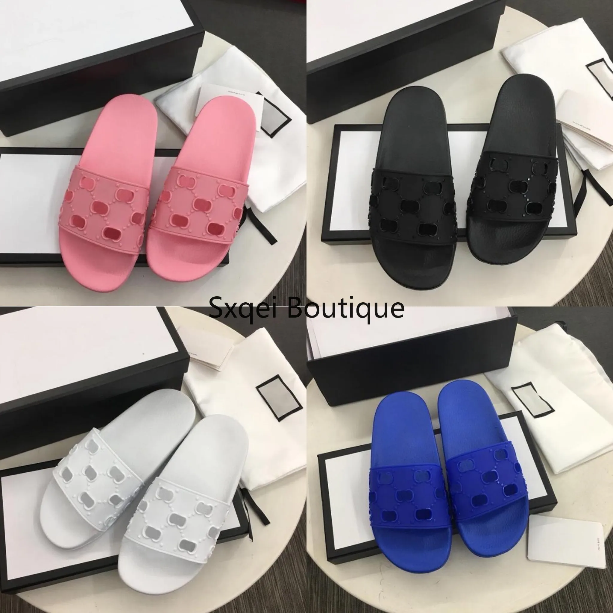 2022 Pantofole per uomo Luxury New Pool Slide Summer Fashion Wide Flat Sandali spessi scivolosi Infradito Scarpe firmate da donna H0415