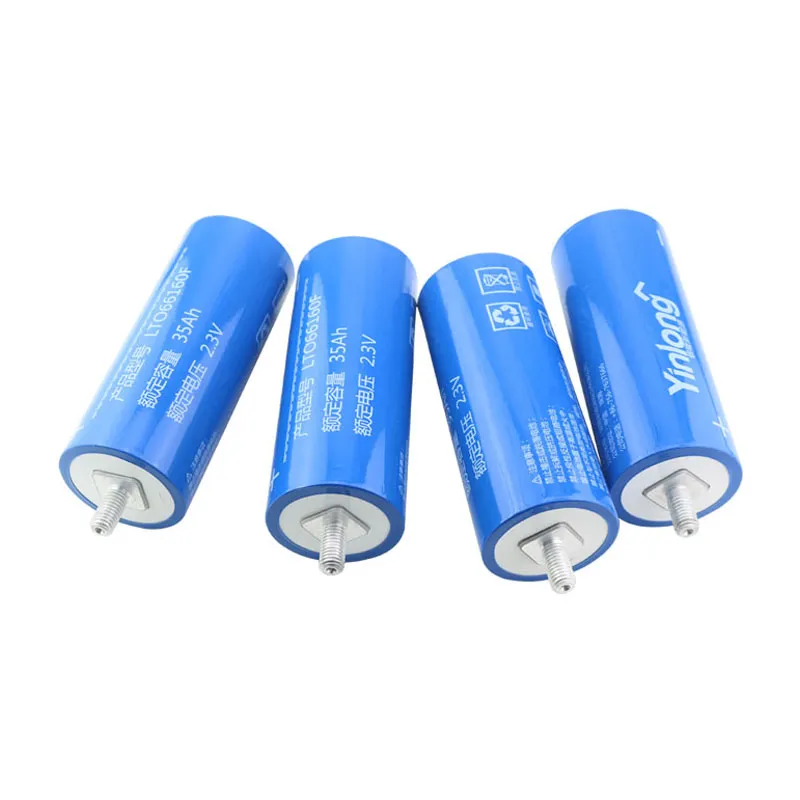 Batteries cylindriques Yinlong LTO longue durée LTO66160F 2.3V 35Ah batteries au lithium pour l'audio de voiture