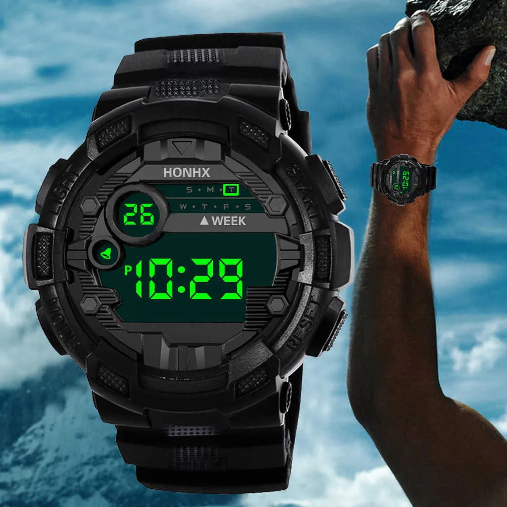 Men's led hotsell digital watch