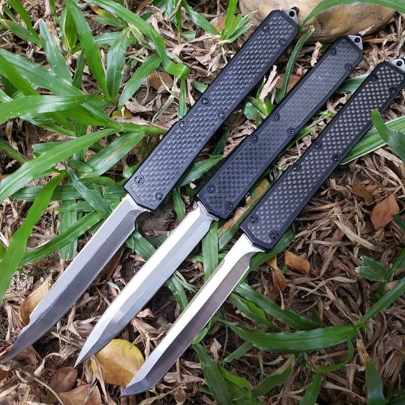 6 Modeller Karınca Makora II 106 Pocket Bıçağı Çift Kenar D2 Bıçak Karbon Fiber Çift Eylem Taktik Sabit Bıçak Balıkçılık EDC Survival Aracı Knives A3744 B0005