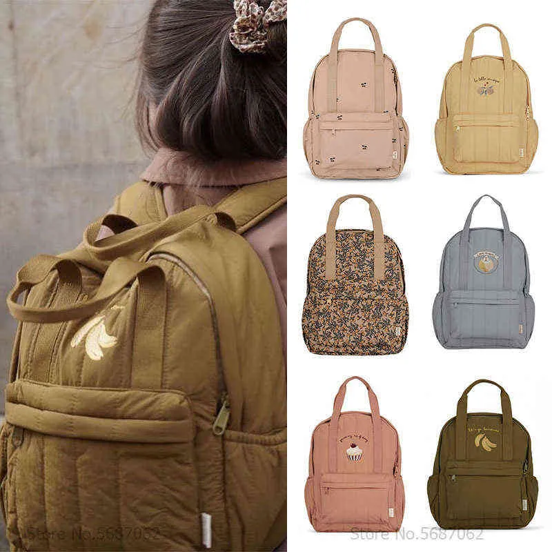 Backpack Style Bagk Baby Primary School Kidergarten Kid Brand Travel Mom Cherry Lemon Children Girl Girl Regalo 220723