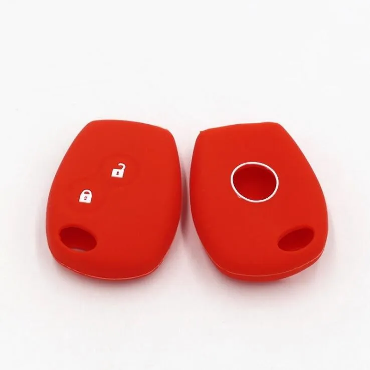 Couvercle de la clé de voiture en silicone 2 boutons Couverture en caoutchouc de silicone