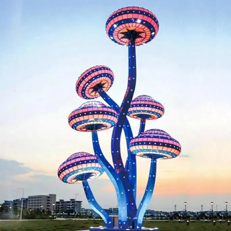 Annan utomhusbelysning Park Scenic Mushroom Sculpture Landscape Lights Large Commercial Plaza Custom Project Lightingother