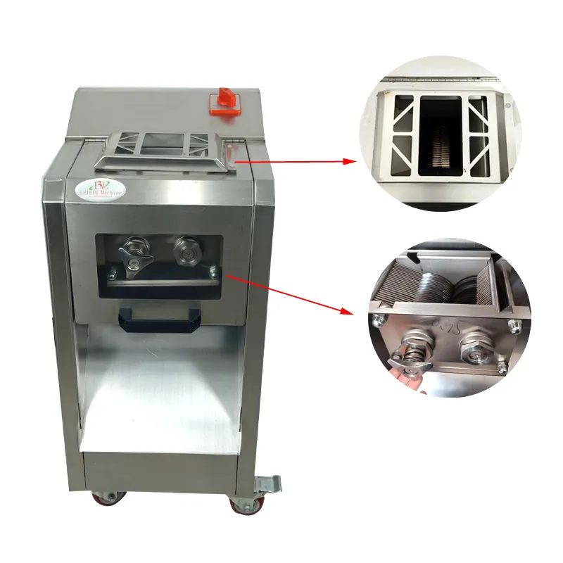 Stainless Steel Meat Slicer Machine For Restaurant Cafeteria Hotel Meat Processing Equipment Commercial Slicing Shredding Dicing Cutter 110V 220V