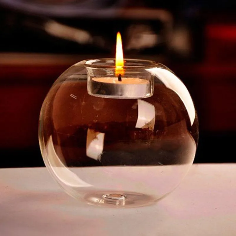 Kerzenhalter Tragbarer klassischer Kristallglashalter Hochzeit Bar Party Home Decor Kerzenständer #80847Kerze