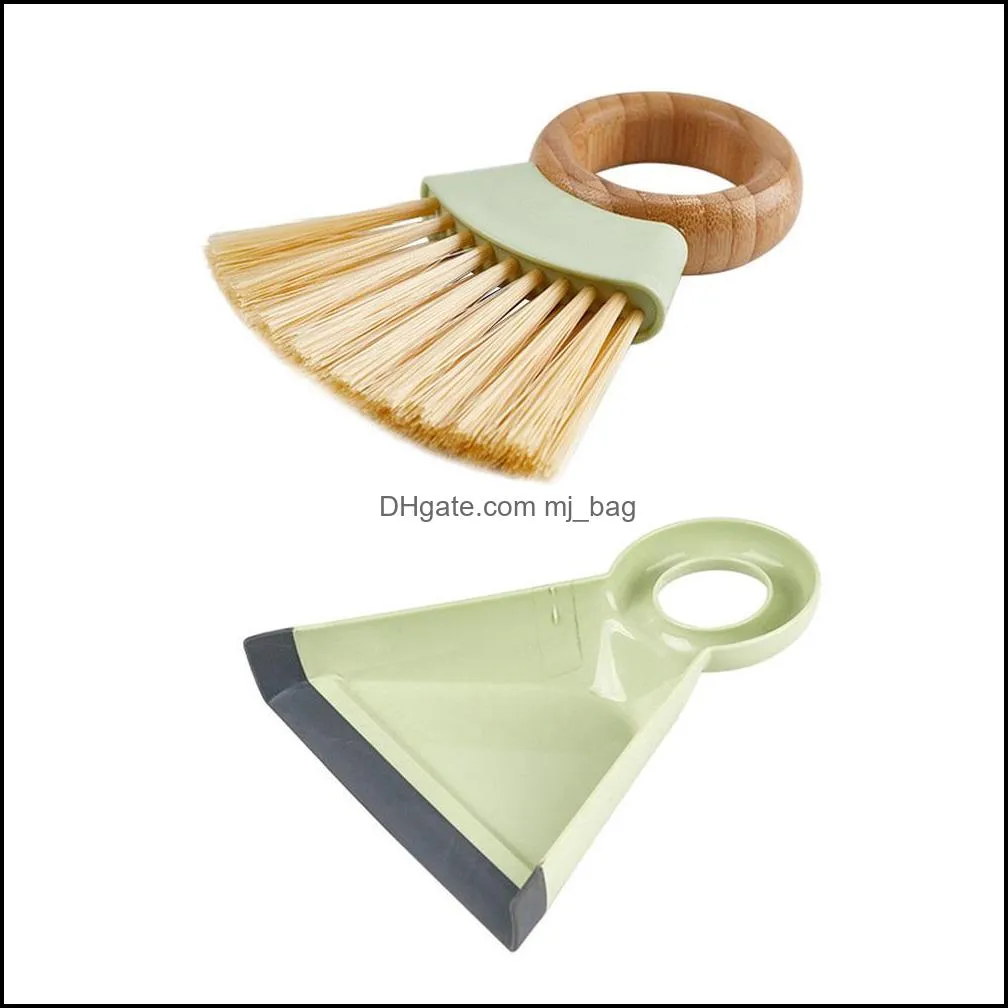 Desktop Cleaning Broom Dustpan Set Mini Handy Dust Cleaning Sweeping Brush Dustpan for Table Desk Keyboard