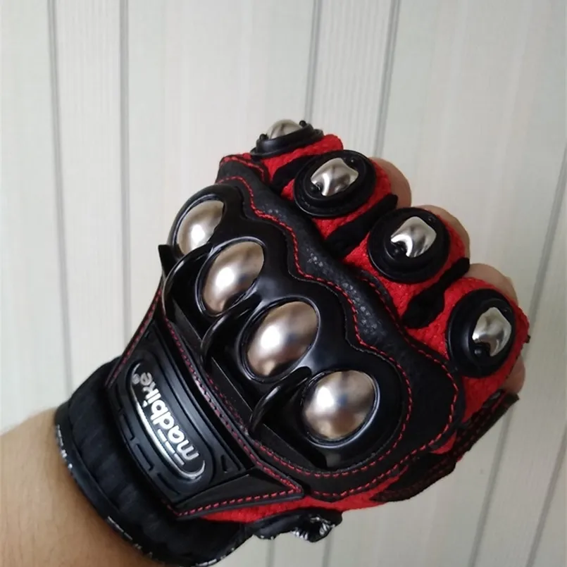 Тактические перчатки сталь стальной безопасности на открытом воздухе велосипедное оборудование латунное кулака мотоциклевые пауэрпорты гонки велосипед
