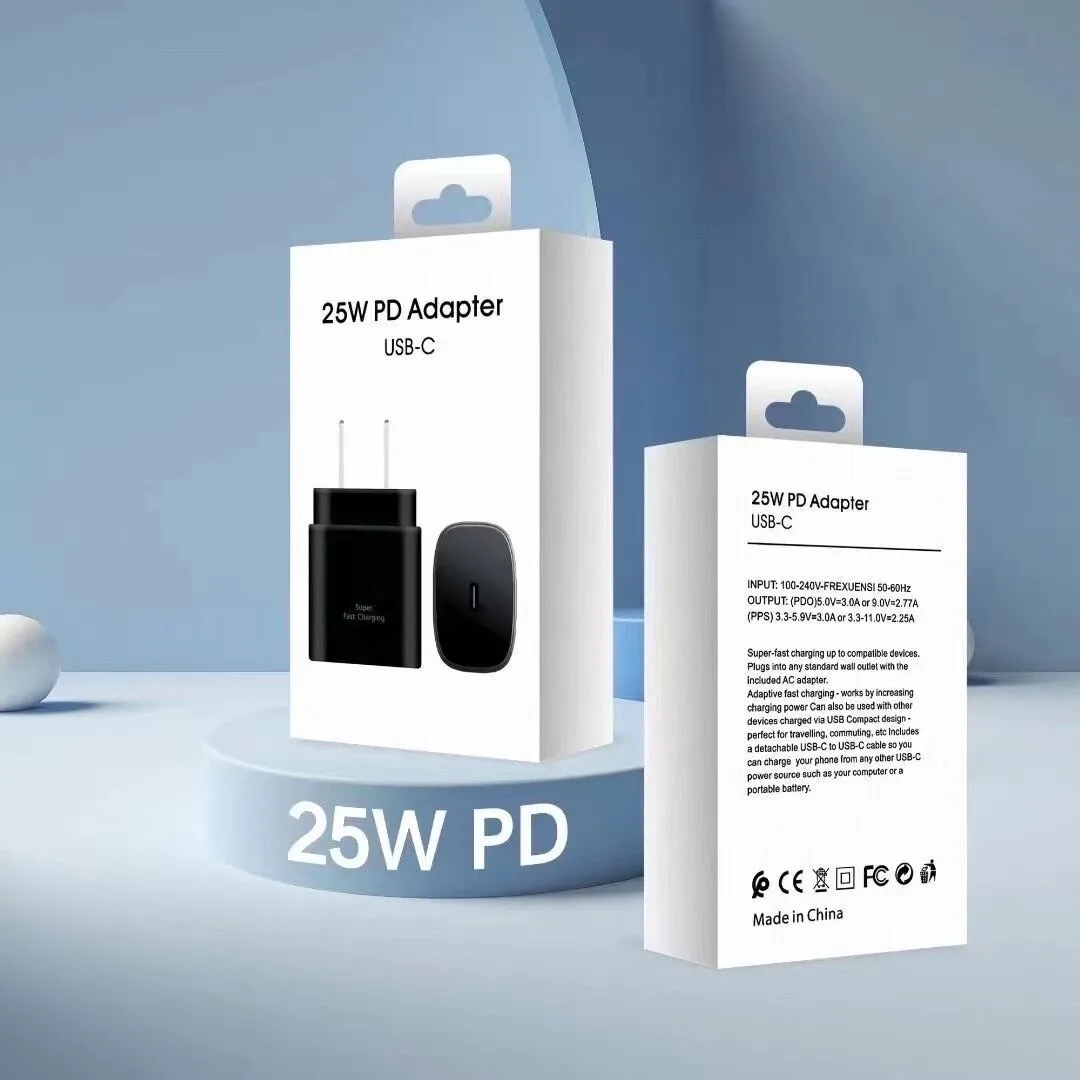 25 Вт супер быстрое зарядное устройство для Samsung Galaxy S20/S20 Ultra/Note10/Note 10 Plus TA800 с упаковочной коробкой UL Plug