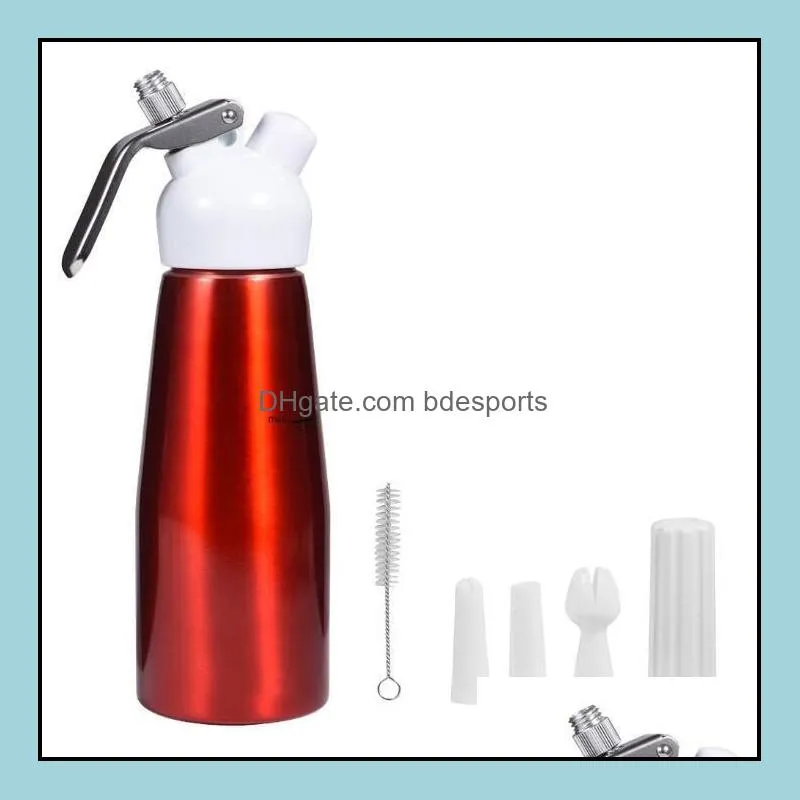 500ml N2O Dispenser tools Coffee Dessert Sauces Butter Whipper Aluminium Alloy Cream Foam Maker Cake Tool SEA SHIPPIN