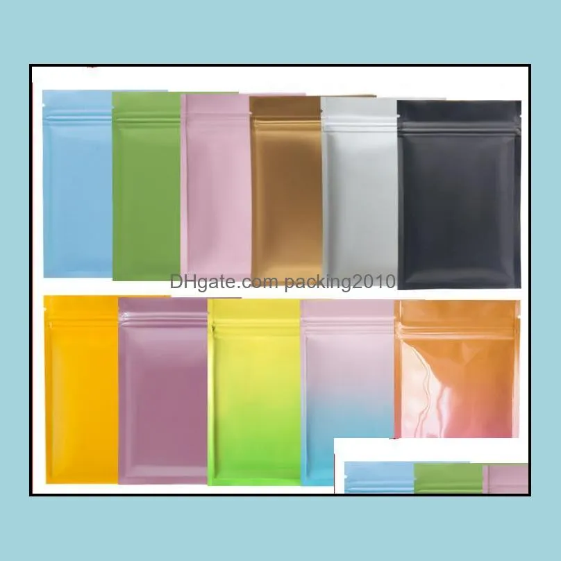 remark color when order white black matte pack bag Resealable Zip Mylar Bag Food Storage Aluminum Foil Bags plastic packing bag Smell Proof