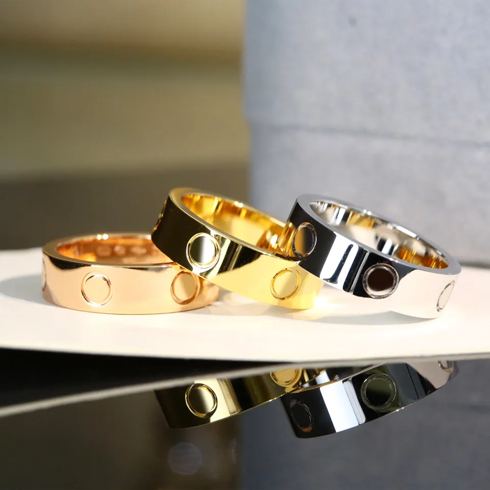 Vida Yüzük Carter Rings Love Ring Mücevher Tasarımcısı Jewlery Man Bague Luxe Mücevher Kadın Bijoux Femme Erkek Takı Tasarımcısı Luxus Schmuck Joyeria Anillos Joyas